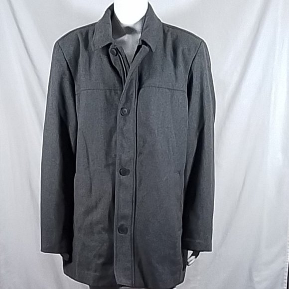 Men´s Dockers Big & TallWool Blend Coat -Grey - XXL -...